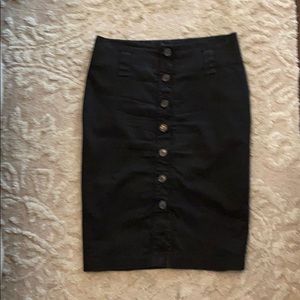Black pencil skirt